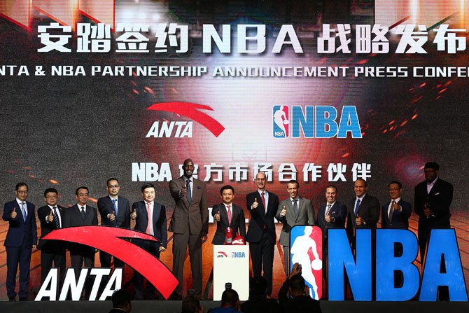 La NBA signe un contrat avec la marque chinoise Anta