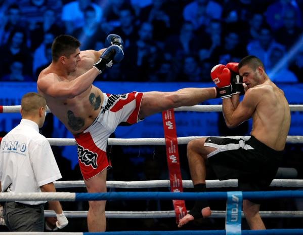 Vidéo: l&rsquo;intégralité du premier combat pro de Kick Boxing de Darko Milicic