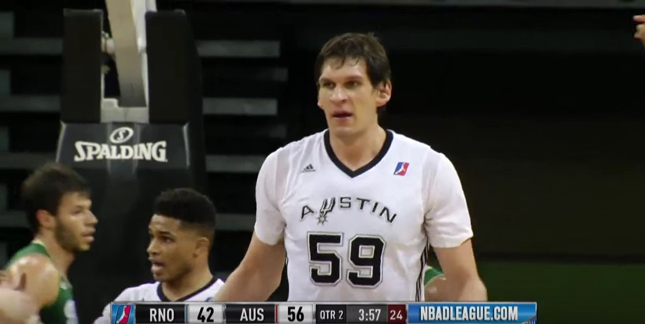 D-League: 34 points à 16/18 et 13 rebonds en 28 minutes pour Boban Marjanovic