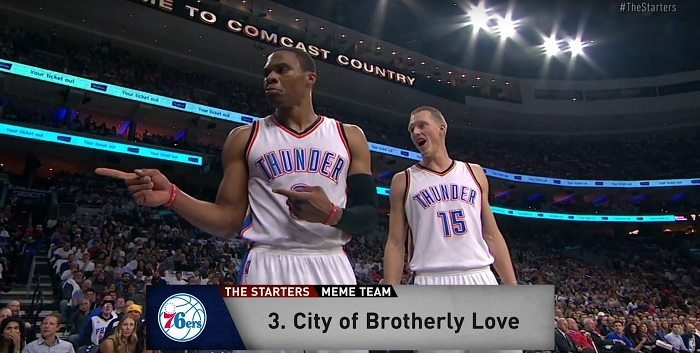 Meme Team des Starters: Les Fans des Sixers refont parler d&rsquo;eux