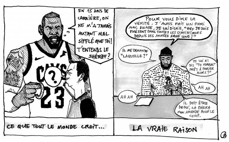 Dessin du jour : On connaît la vraie raison de la première expulsion en carrière de LeBron James