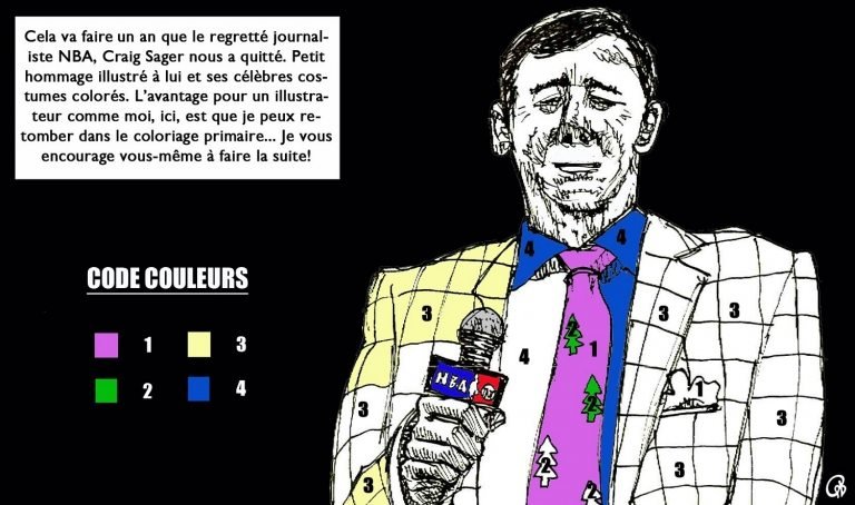 Dessin du jour : Craig Sager, un an déjà