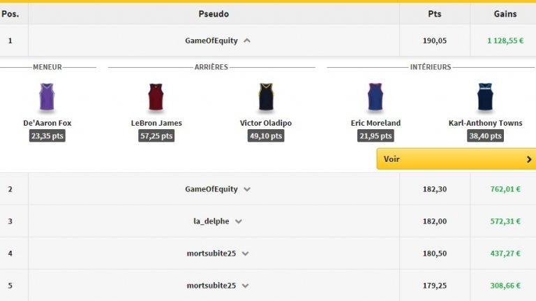 JDe 07-01 | Basket Infos