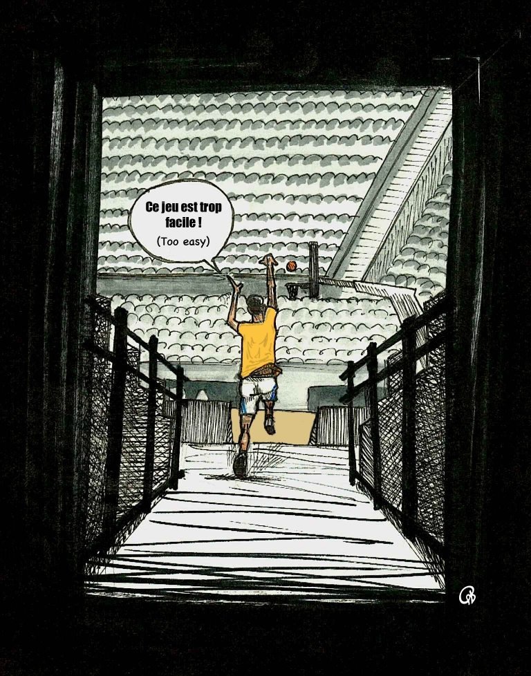 Dessin : Stephen Curry est en pleine forme