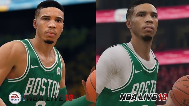 NBA LIVE 19 : premier aperçu du gameplay, comparaison des joueurs avant/après