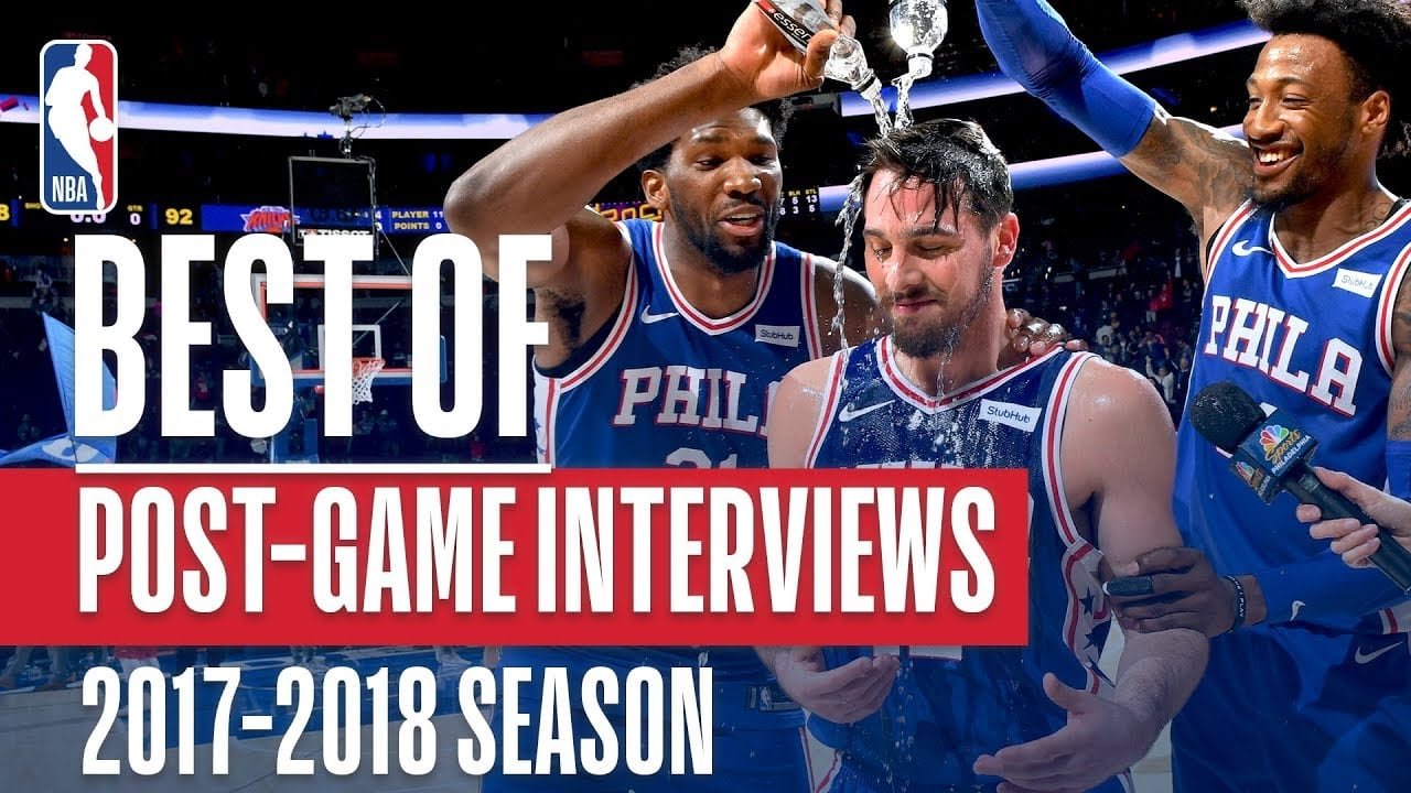 Les meilleures moments d’interviews d’après-match de la saison NBA 2017 | Basket Infos