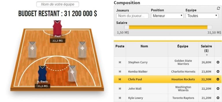 Jeu de l&rsquo;entraîneur NBA : Quels bons coups pour ce soir ?