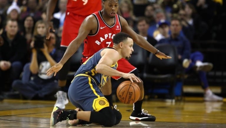 Stephen Curry Warriors et Kyle Lowry | Basket Infos