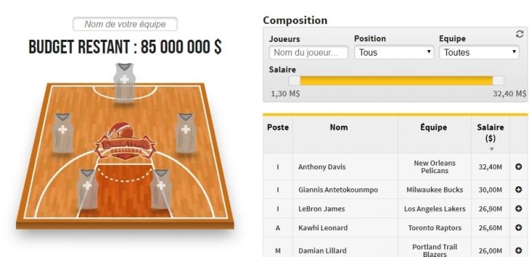 Jeu de l&rsquo;Entraîneur NBA : Des bonnes affaires à moins de 10 M$