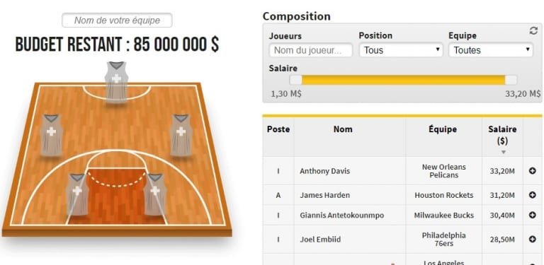 JDE9-01 | Basket Infos