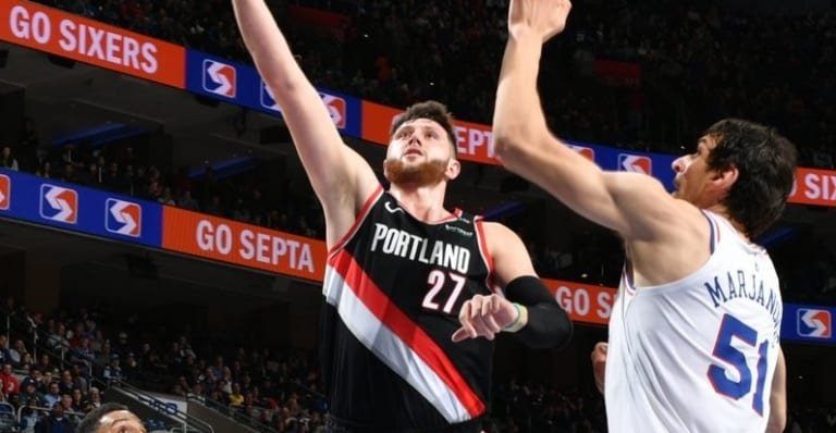 En l&rsquo;absence de Joel Embiid, Jusuf Nurkic se balade face aux Sixers