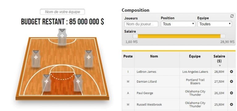 Jeu de l&rsquo;Entraîneur NBA : Nos bons plans du soir pour vos 5