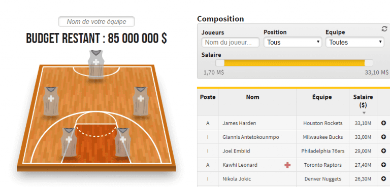 Jeu de l&rsquo;Entraîneur NBA : 3 affaires à saisir pour vos 5