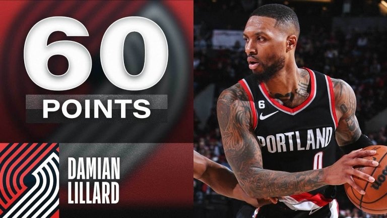 Un match à 60 pts historique pour Damian Lillard !