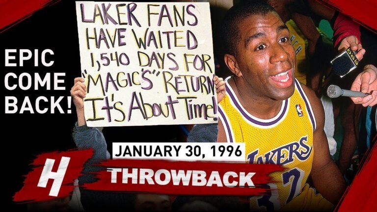 Il y a 28 ans : le comeback de Magic Johnson en NBA